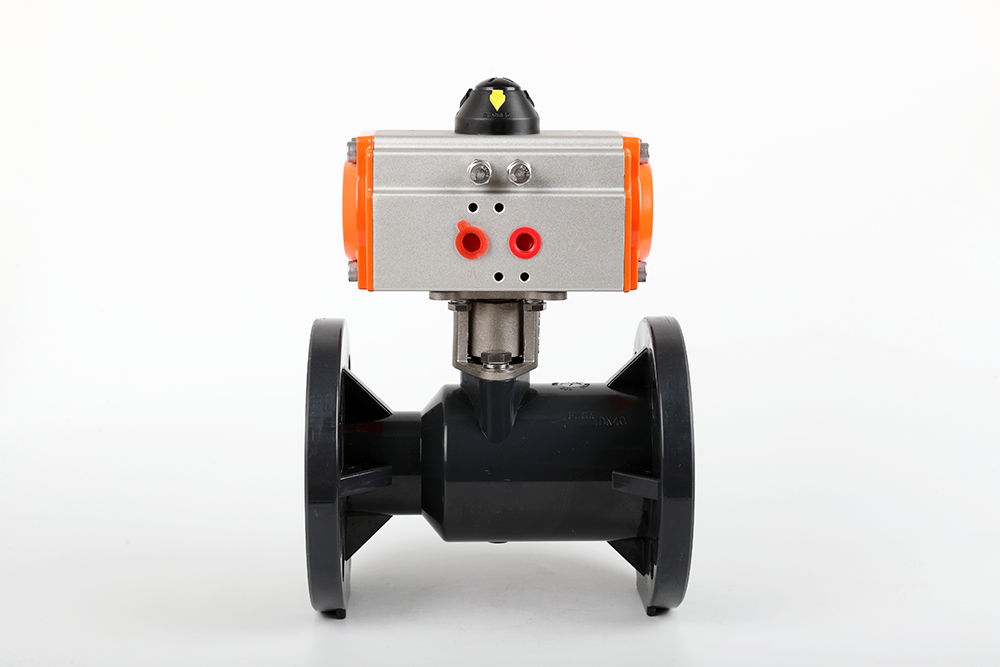 东光气动法兰一体球阀